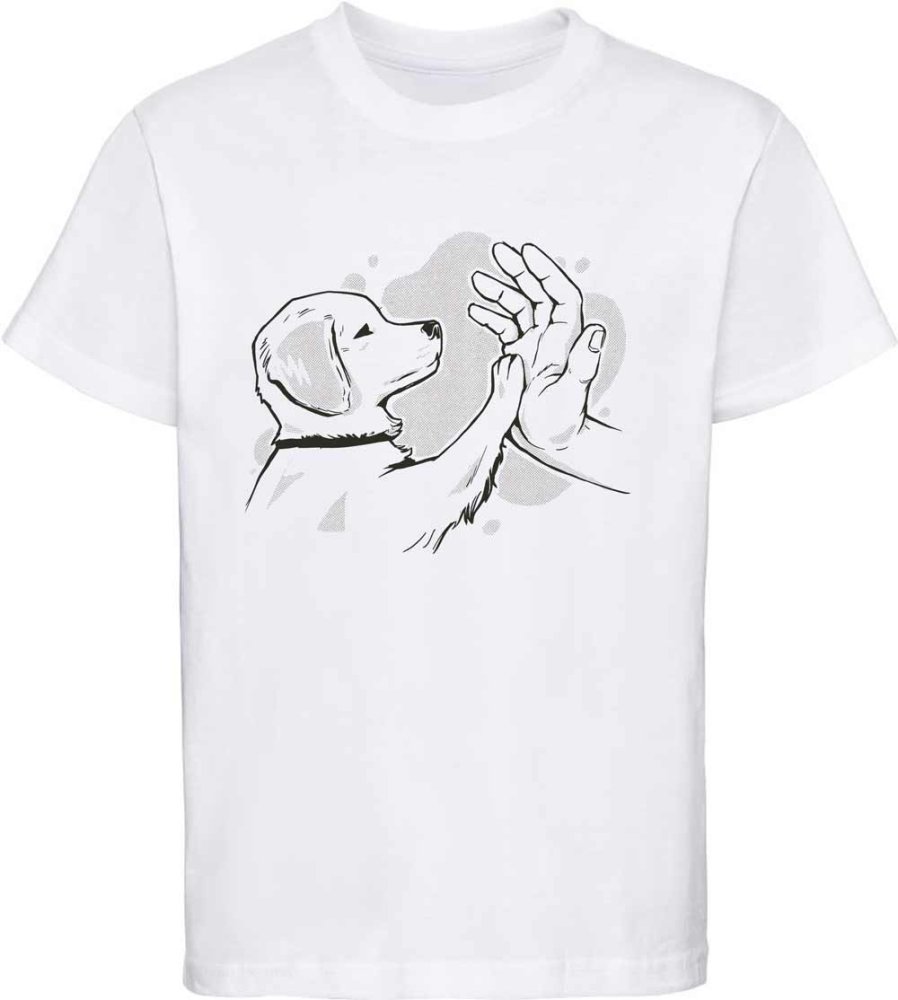 Kinder T-Shirt Labrador Welpe der Pfötchen gibt